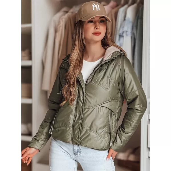  Dámska bunda DSTREET NIVESSO TY4857 ZELENÁ 