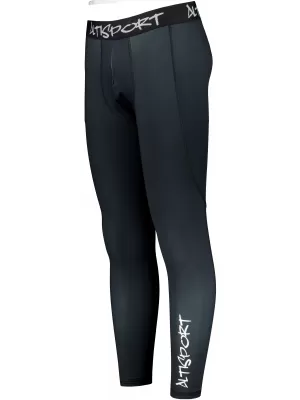 Dlhé pánske prémiové športové legíny ALTISPORT VOJ/ALM000LEG01 ČIERNA