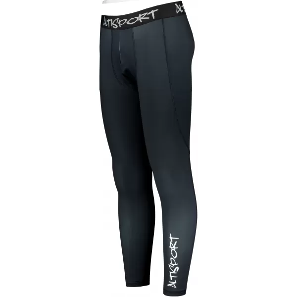  Dlhé pánske prémiové športové legíny ALTISPORT VOJ/ALM000LEG01 ČIERNA 