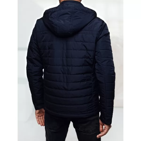  Pánska bunda DSTREET TX5008 TMAVO MODRÁ 