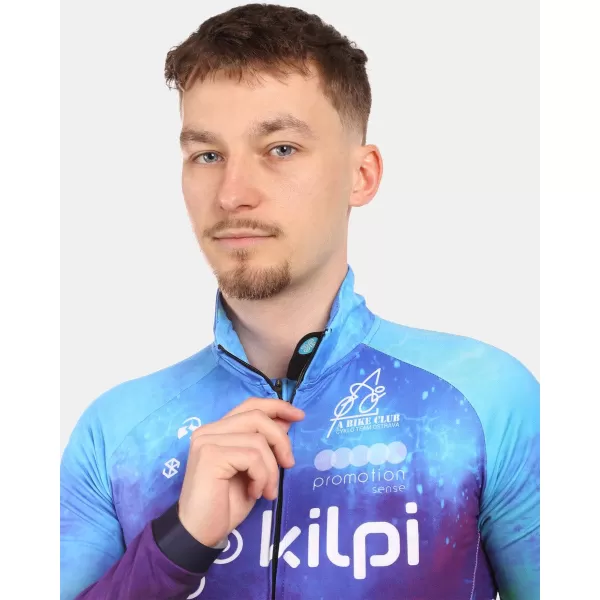  Pánsky cyklistický dres s dlhými rukávmi KILPI VULCANO-M YM0366KI MODRÝ 