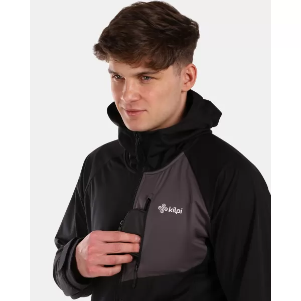  Pánska bunda so softshell KILPI BELTRA-M YM0110KI ČIERNY 