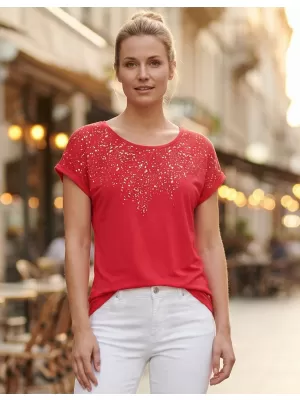 Dámske tričko ALTISPORT ESTIE ČERVENÁ