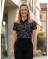 Dámske funkčné tričko s prémiovým golierom ALTISPORT VOJ/ALW084TR05 ČIERNA