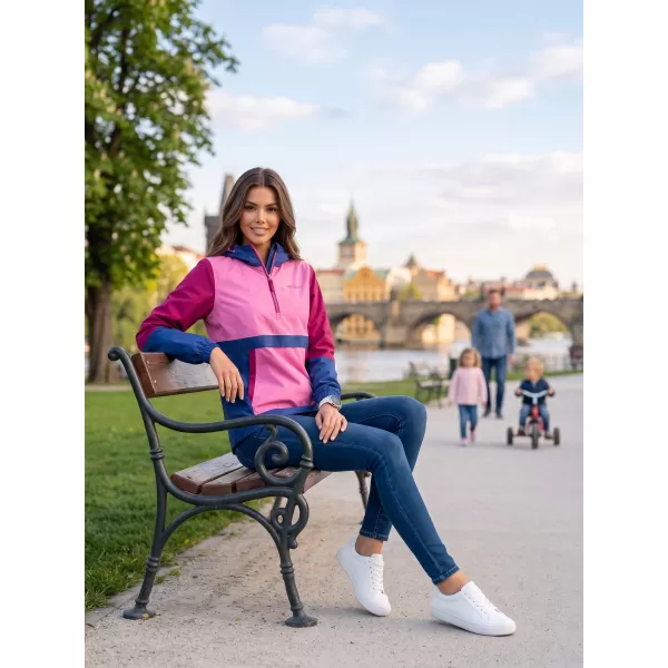  Dámska bunda ALTISPORT ELENE RUŽOVÁ/BORDOVÁ 