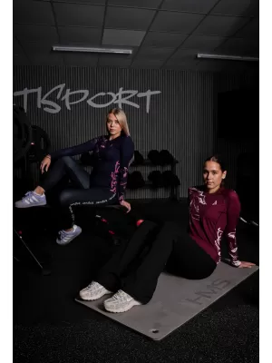 Dámske prémiové funkčné tričko s dlhým rukávom ALTISPORT VOJ/ALW064TR03 MODRÁ RUŽOVÁ