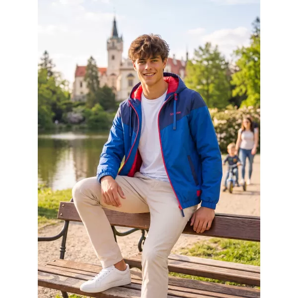  Pánska bunda ALTISPORT EDMON TMAVO MODRÁ 