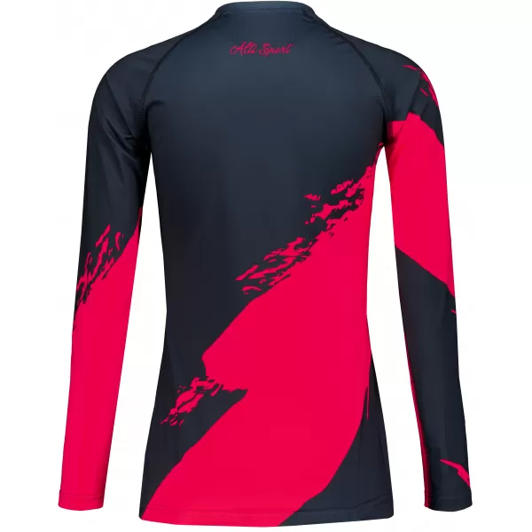  Dámske prémiové funkčné tričko s dlhým rukávom ALTISPORT VOJ/ALW081TR03 HORKÁ RUŽOVÁ 