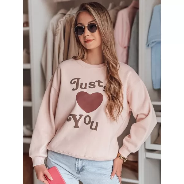  Dámska mikina DSTREET FEELME BY1473 RUŽOVÁ 