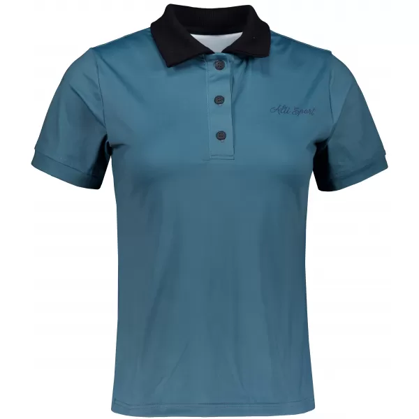  Dámske funkčné tričko s prémiovým golierom ALTISPORT VOJ/ALW075TR05 DARK-PET 
