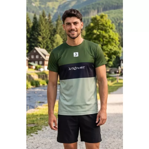  Pánske prémiové plus funkčné tričko ALTISPORT VOJ/ALM051TR02 KAKI 
