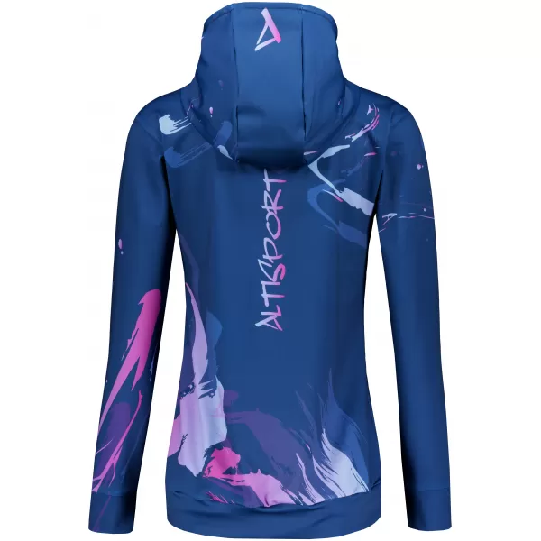  Dámska prémiová funkčná mikina ALTISPORT VOJ/ALW074MI01 MODRO-FIALOVÁ 