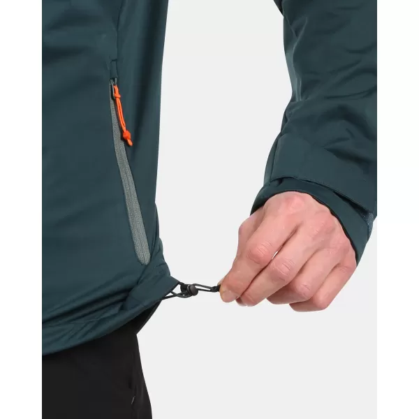  Pánska bunda so softshell KILPI BELTRA-M YM0110KI TMAVO ZELENÝ 