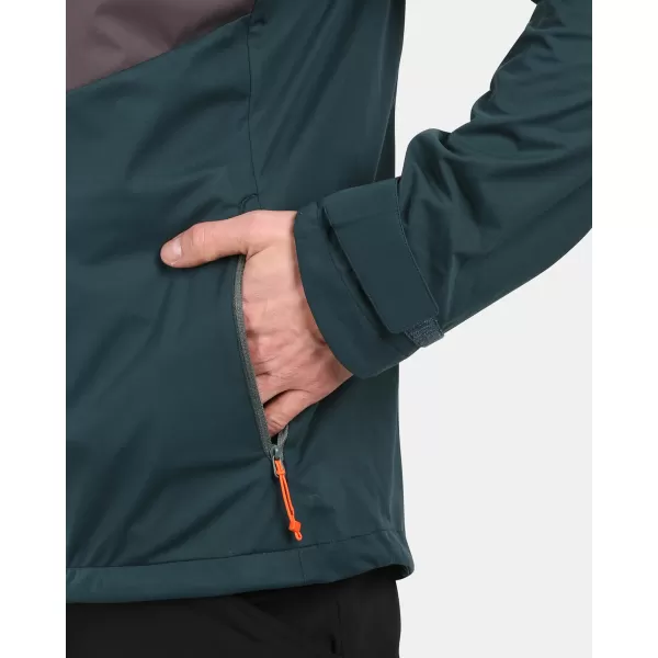  Pánska bunda so softshell KILPI BELTRA-M YM0110KI TMAVO ZELENÝ 