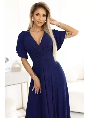 Šaty NUMOCO JENNIFER 581-5 TMAVO MODRÁ