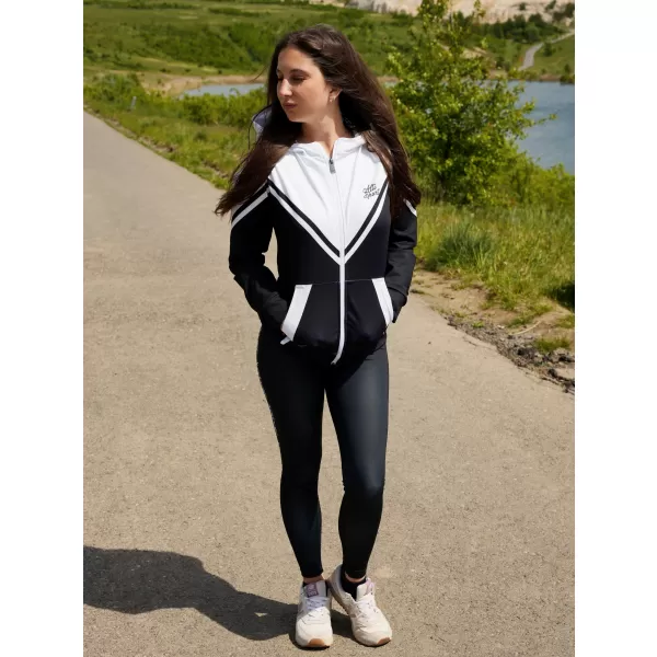  Dámska prémiová funkčná mikina na zips ALTISPORT VOJ/ALW101MI02 ČIERNOBIELY 
