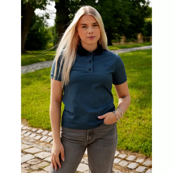  Dámske funkčné tričko s prémiovým golierom ALTISPORT VOJ/ALW075TR05 DARK-PET 