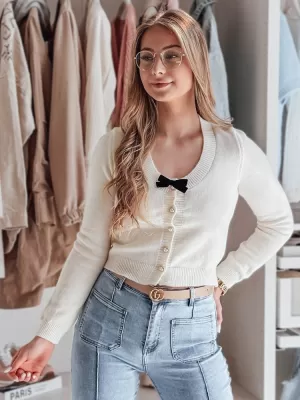 Dámsky sveter DSTREET LAMURE MY2474 BIELA