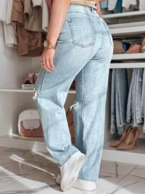Dámske džínsy DSTREET STYLLEG UY2491 MODRÁ