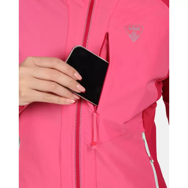  Dámska bunda softshell KILPI BALEO-W YL0125KI RUŽOVÝ 
