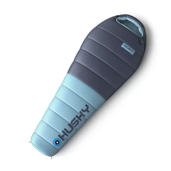 Perový spací vak HUSKY DRAPE -20°C MODRÁ 