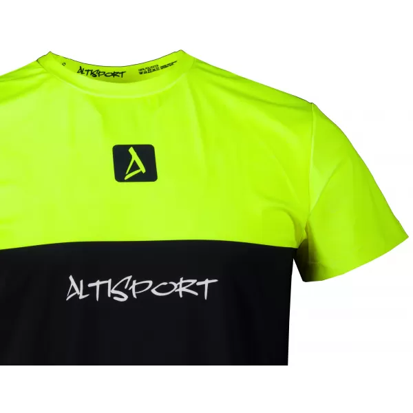  Pánske prémiové plus funkčné tričko ALTISPORT VOJ/ALM051TR02 NEÓNOVO-ŽLTÉ 