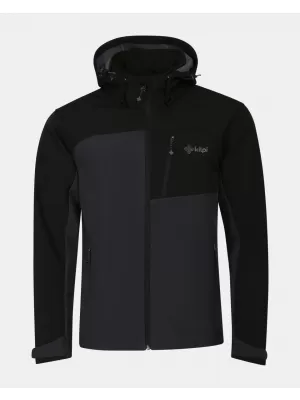 Pánska bunda so softshell KILPI ONTAVIO-M YM0111KI TMAVO ŠEDÝ