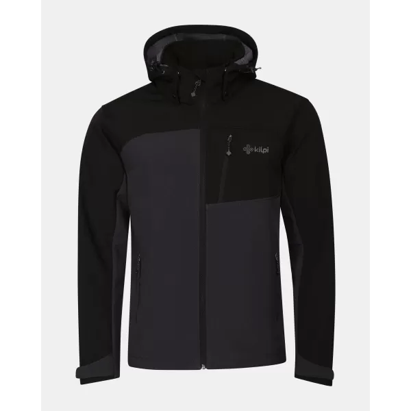  Pánska bunda so softshell KILPI ONTAVIO-M YM0111KI TMAVO ŠEDÝ 