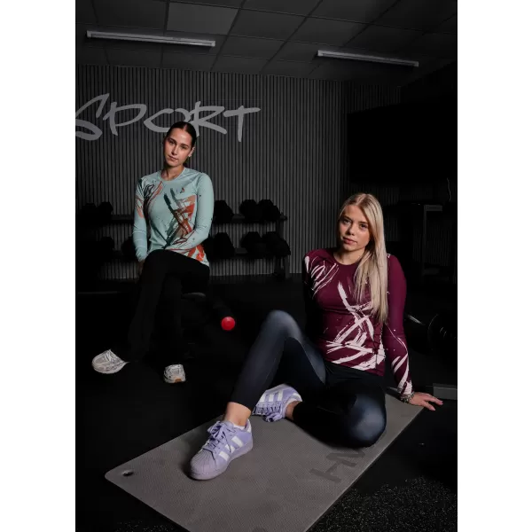  Dámske prémiové funkčné tričko s dlhým rukávom ALTISPORT VOJ/ALW074TR03 RUDA 