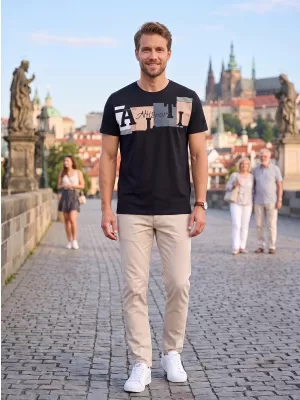 Pánske tričko ALTISPORT EDWARD ČIERNA