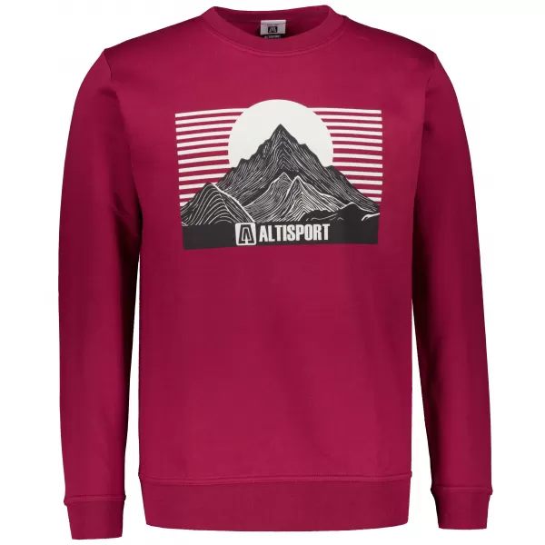  Pánska mikina ALTISPORT ALM188406 GRANÁT 