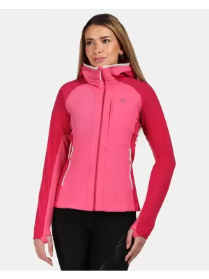 Dámska bunda softshell KILPI BALEO-W YL0125KI RUŽOVÝ