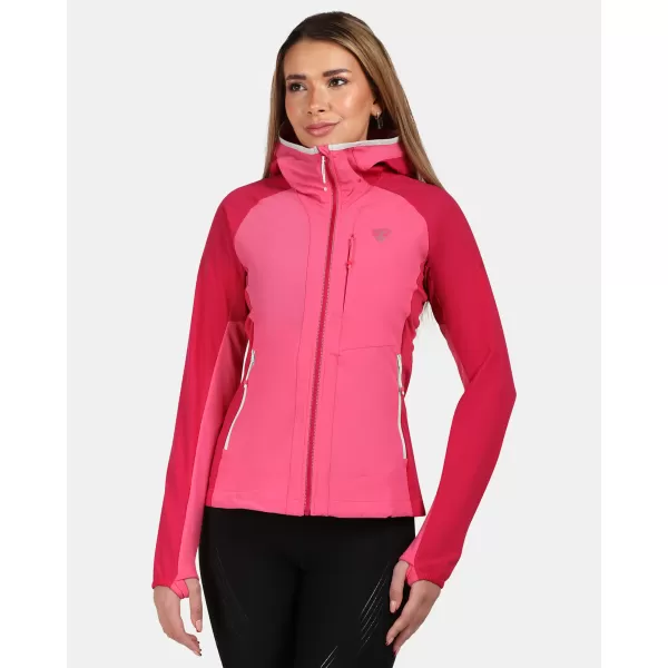  Dámska bunda softshell KILPI BALEO-W YL0125KI RUŽOVÝ 
