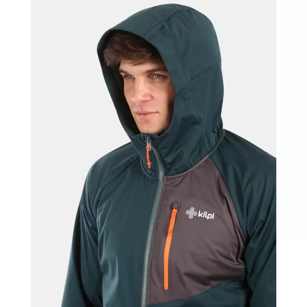  Pánska bunda so softshell KILPI BELTRA-M YM0110KI TMAVO ZELENÝ 