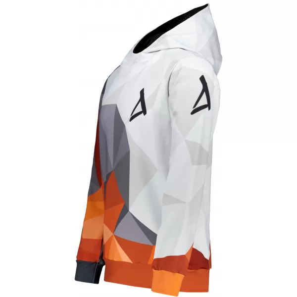  Pánska prémiová funkčná mikina ALTISPORT VOJ/ALM007MI01 ORANŽOVÁ/ŠEDÁ 
