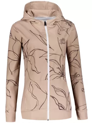 Dámska prémiová funkčná mikina na zips ALTISPORT VOJ/ALW100MI02 HNEDÁ