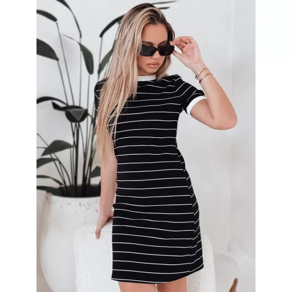  Šaty DSTREET FITLINES EY2584 ČIERNA 