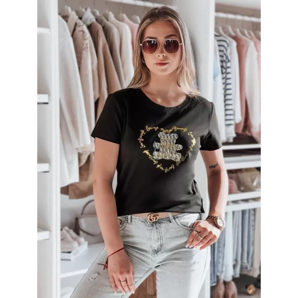  Dámske tričko DSTREET TEDDYCAP RY2746 ČIERNA 