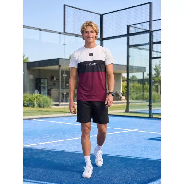  Pánske prémiové plus funkčné tričko ALTISPORT VOJ/ALM051TR02 BORDOVÁ 