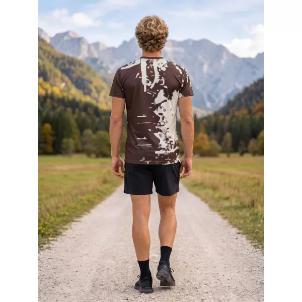  Pánske prémiové plus funkčné tričko ALTISPORT VOJ/ALM057TR02 HNEDÁ 