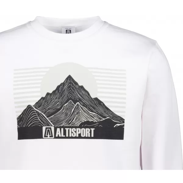  Pánska mikina ALTISPORT ALM188406 BIELA 