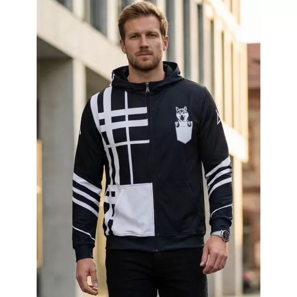  Pánska prémiová funkčná mikina na zips ALTISPORT VOJ/ALM098MI02 SHIBA 