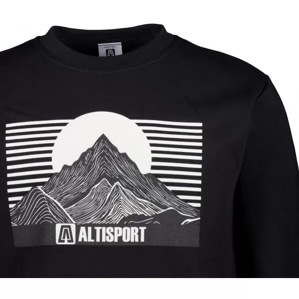  Pánska mikina ALTISPORT ALM188406 ČIERNA 