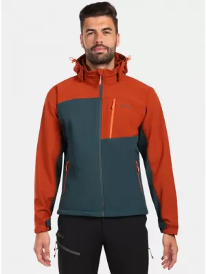 Pánska bunda so softshell KILPI ONTAVIO-M YM0111KI TMAVO ZELENÝ
