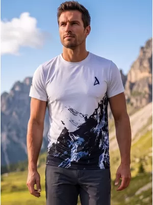 Pánske prémiové plus funkčné tričko ALTISPORT VOJ/ALM059TR02 BIELA