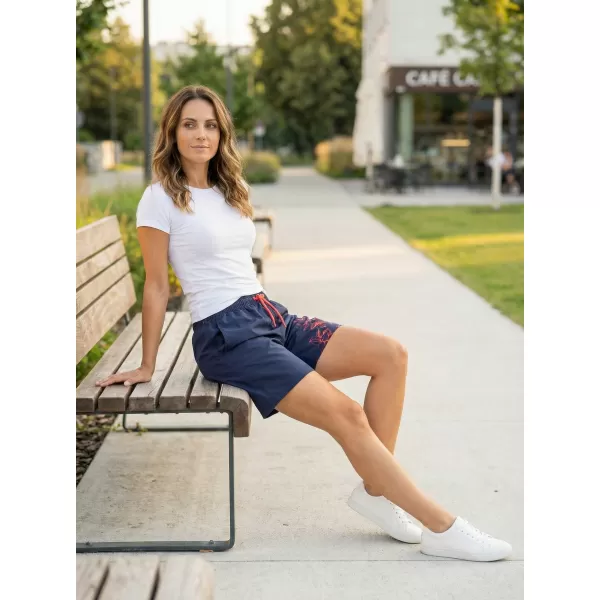  Dámske šortky ALTISPORT ELISSA TMAVO MODRÁ 