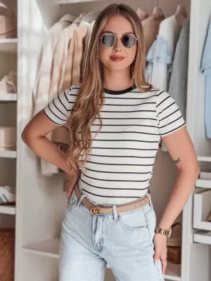 Dámske tričko DSTREET LINESS RY2818 BIELA