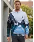 Pánska prémiová funkčná mikina na zips ALTISPORT VOJ/ALM030MI02 HORSKÝ/ZELENÝ