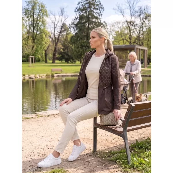  Dámska bunda KIXMI UNNI HNĚDÁ/HNĚDÁ HNEDÝ 