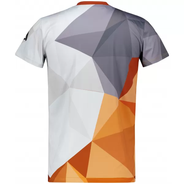  Pánske prémiové plus funkčné tričko ALTISPORT VOJ/ALM007TR02 ORANŽOVÁ/ŠEDÁ 